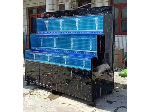 酒店飯店海鮮池水產店魚缸定做 超市多層養(yǎng)
